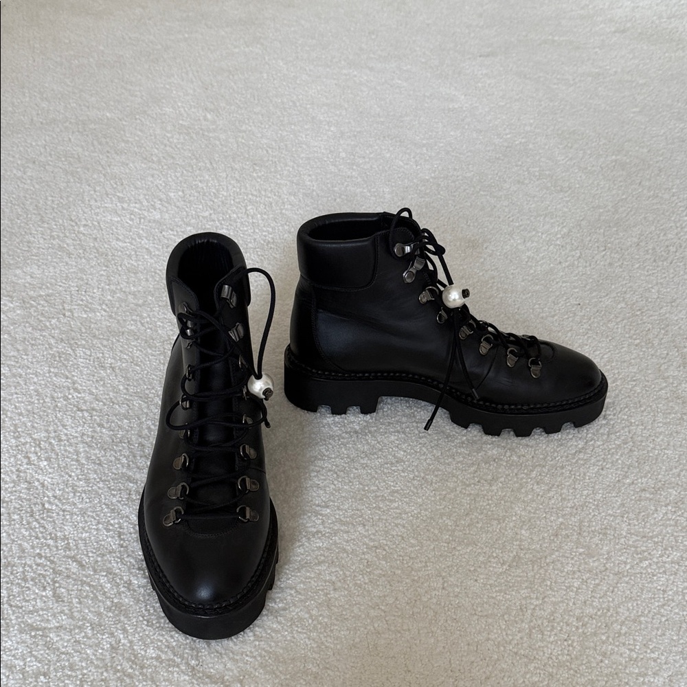 Nicholas Kirkwood Black Leather Ankle Boots